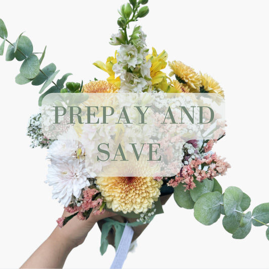 Pre-pay flower subscription 